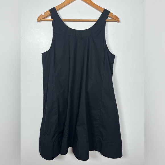 NWT J.CREW Size M Women’s Black Scoopneck shift dress in cotton poplin - Picture 6 of 10